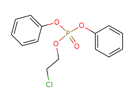 Molecular Structure of 5314-06-7 (Phosphoric acid, 2-chloroethyl diphenyl ester)