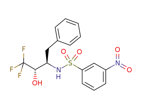 N-(1-benzyl-3,3,3-trifluoro-2-hydroxypropyl)-3-nitrobenzenesulfonamide