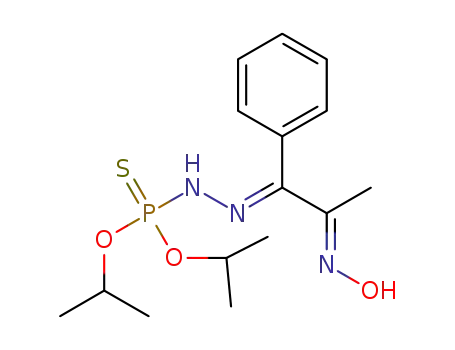 O,O-diisopropyl 2-(E)-(1-phenyl-2-oxopropylidene)-phosphorohydrazidothioate (E)-oxime