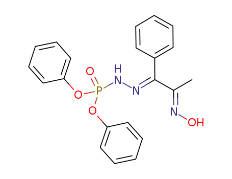 O,O-diphenyl 2-(E)-(1-phenyl-2-oxopropylidene)-phosphorohydrazide (E)-oxime