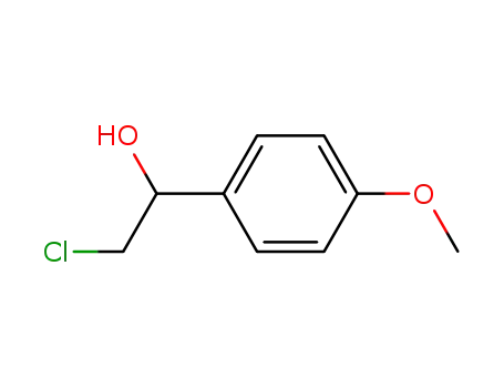 Molecular Structure of 4973-18-6 (Benzenemethanol, a-(chloromethyl)-4-methoxy-)