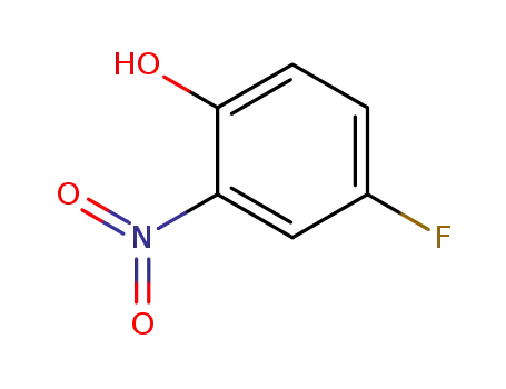 Molecular Structure of 394-33-2 (2-Nitro-4-fluorophenol)
