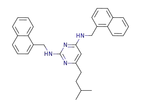 2,4-dinaphthalen-1-ylmethylamino-6-isopentylpyrimidine