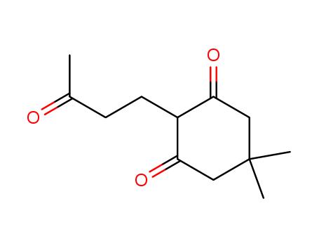 Molecular Structure of 19757-98-3 (1,3-Cyclohexanedione, 5,5-dimethyl-2-(3-oxobutyl)-)