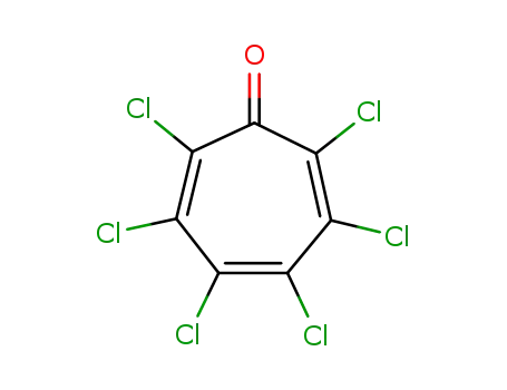 Molecular Structure of 21505-24-8 (2,4,6-Cycloheptatrien-1-one, 2,3,4,5,6,7-hexachloro-)