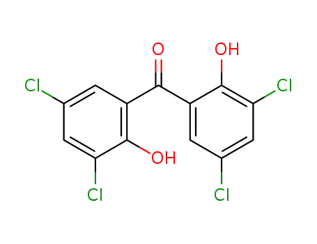 Molecular Structure of 4936-94-1 (bis(3,5-dichloro-2-hydroxyphenyl)methanone)