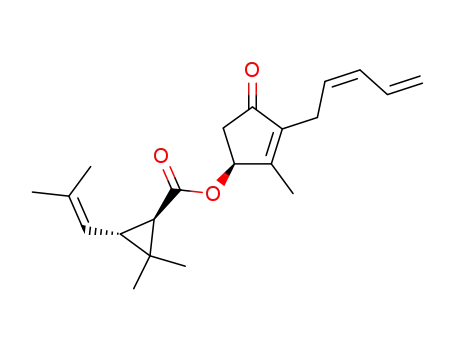 Cyclopropanecarboxylicacid, 2,2-dimethyl-3-(2-methyl-1-propen-1-yl)-,(1S)-2-methyl-4-oxo-3-(2Z)-2,4-pentadien-1-yl-2-cyclopenten-1-yl ester,(1R,3R)-