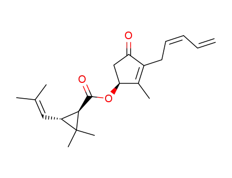 Cyclopropanecarboxylicacid, 2,2-dimethyl-3-(2-methyl-1-propen-1-yl)-,(1S)-2-methyl-4-oxo-3-(2Z)-2,4-pentadien-1-yl-2-cyclopenten-1-yl ester,(1R,3R)-                                                    