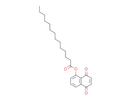 Molecular Structure of 64817-83-0 (5,8-dioxo-5,8-dihydronaphthalen-1-yl tetradecanoate)
