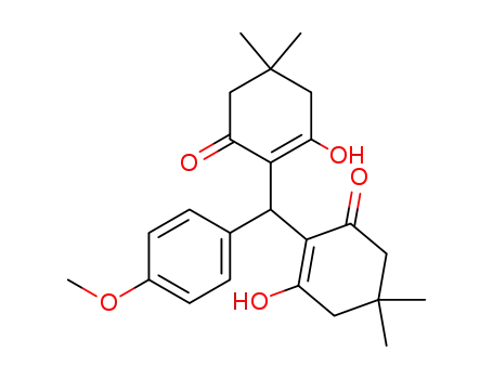 2,2'-((4-methoxyphenyl)methylene)bis(3-hydroxy-5,5-dimethylcyclohex-2-enone)