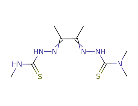 N,N’-(dimethylethylenediaminothiosemicarbazanato)-4-(methylthiosemicarbazanato)butane-2,3-diimine