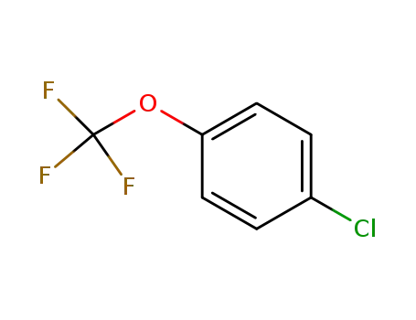 Molecular Structure of 461-81-4 (4-(Trifluoromethoxy)chlorobenzene)