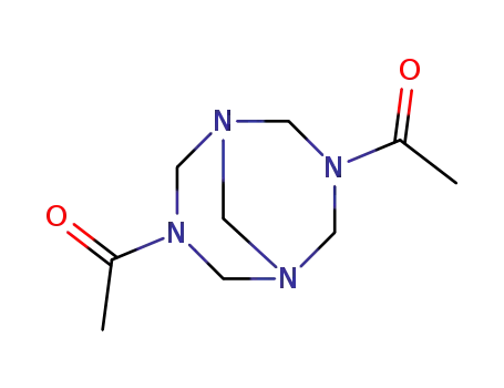 Molecular Structure of 32516-05-5 (1,1'-(1,3,5,7-tetraazabicyclo[3.3.1]nonane-3,7-diyl)diethanone)