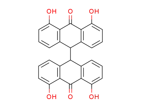 Molecular Structure of 31991-54-5 (1,8,1',8'-tetrahydroxybisanthrone)