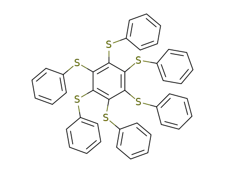 Molecular Structure of 61040-42-4 (hexakis(phenylsulfanyl)benzene)