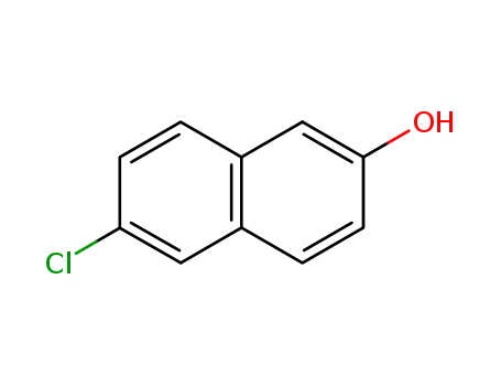 Molecular Structure of 40604-49-7 (6-chloro-2-naphthol)