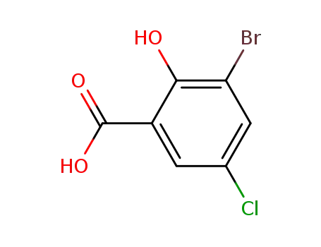 3-bromo-5-chloro-2-hydroxy benzoic acid