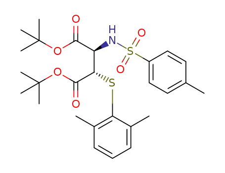 di-tert-butyl 2-(2,6-dimethylphenylthio)-3-(4-methylphenylsulfonamido)succinate