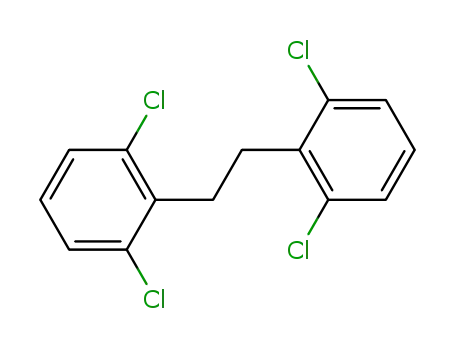 Molecular Structure of 62120-70-1 (Benzene, 1,1'-(1,2-ethanediyl)bis[2,6-dichloro-)