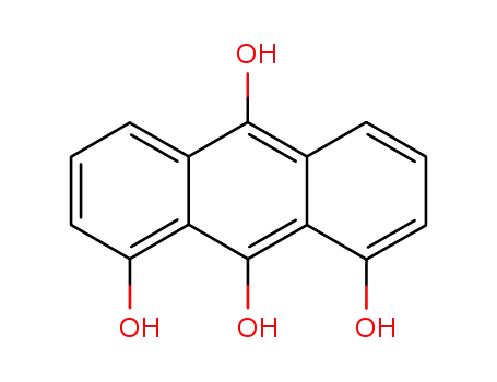 Molecular Structure of 59945-68-5 (1,8,9,10-Anthracenetetrol)