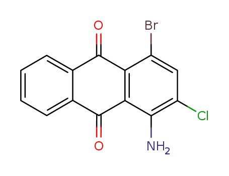Molecular Structure of 4859-54-5 (1-amino-4-bromo-2-chloroanthracene-9,10-dione)