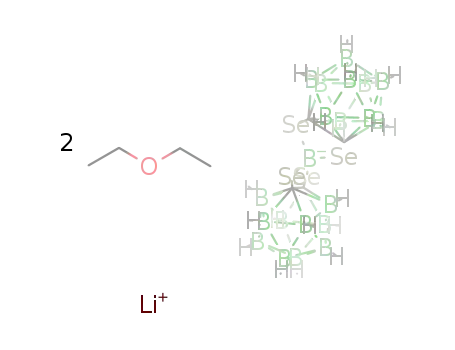 lithium bis(1,2-dicarba-closo-dodecaborane-1,2-diselena)borate diethyl ether disolvate