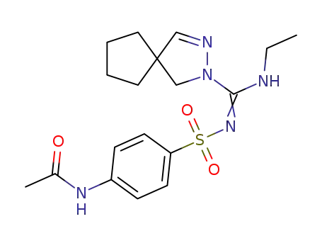 N-(4-{[(2,3-diaza-spiro[4.4]non-3-en-2-yl)-ethylamino-methylene]-sulfamoyl}-phenyl)-acetamide