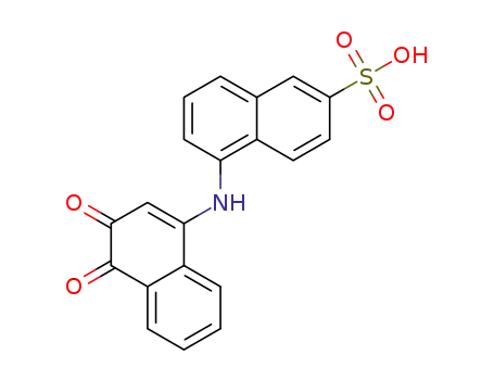 5-((3,4-dioxo-3,4-dihydronaphthalen-1-yl)amino)naphthalene-2-sulfonic acid