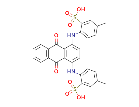 5-methyl-2-[[4-(4-methyl-2-sulfoanilino)-9,10-dioxoanthracen-1-yl]amino]benzenesulfonic acid