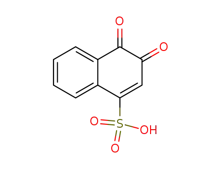 Molecular Structure of 2066-93-5 (3,4-dihydro-3,4-dioxonaphthalene-1-sulphonic acid)