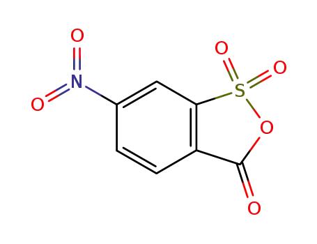 Molecular Structure of 22952-27-8 (3H-2,1-Benzoxathiol-3-one, 6-nitro-, 1,1-dioxide)