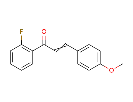 Molecular Structure of 130581-22-5 (2-Propen-1-one, 1-(2-fluorophenyl)-3-(4-methoxyphenyl)-)