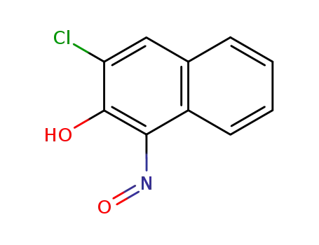 Molecular Structure of 6639-33-4 (3-chloro-1-nitrosonaphthalen-2-ol)