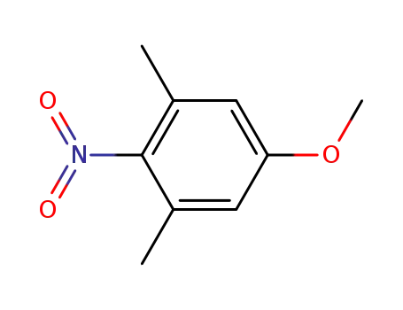 Molecular Structure of 61019-03-2 (Benzene, 5-methoxy-1,3-dimethyl-2-nitro-)