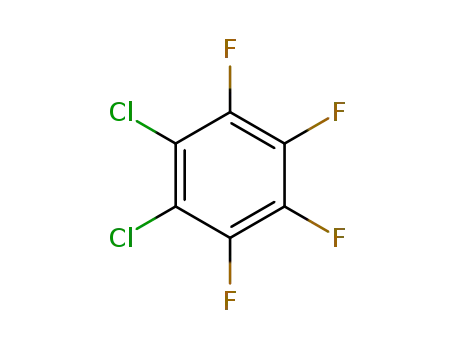 Molecular Structure of 1198-59-0 (1,2-Dichloro-3,4,5,6-tetrafluorobenzene)
