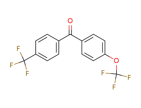 Molecular Structure of 34367-37-8 ((4-TRIFLUOROMETHOXY-PHENYL)-(4-TRIFLUOROMETHYL-PHENYL)-METHANONE)