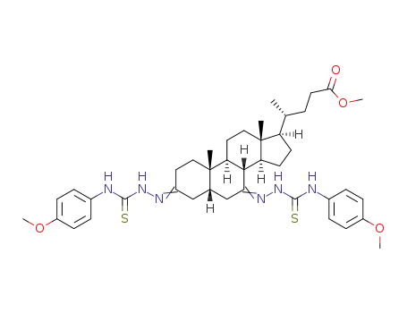 methyl (5)β-3,7-bis[2-[[(4-methoxyphenyl)amino]thioxomethyl]hydrazinylidene]-cholan-24-oate
