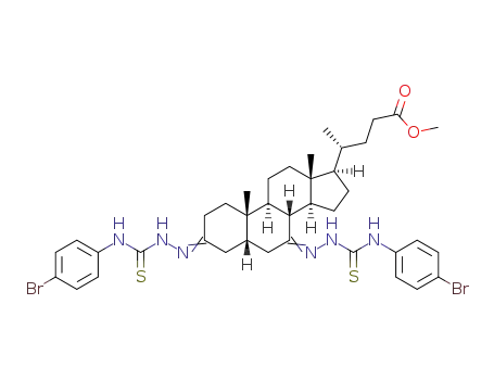 methyl (5β)-3,7-bis[2-[[(4-bromophenyl)amino]thioxomethyl]hydrazinylidene]-cholan-24-oate