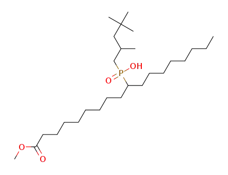 10-[hydroxy-(2,4,4-trimethylpentyl)phosphinoyl]octadecanoic acid methyl ester