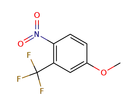 Molecular Structure of 344-39-8 (4-METHOXY-1-NITRO-2-TRIFLUOROMETHYL-BENZENE)