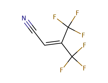 Molecular Structure of 61859-90-3 (2-Butenenitrile, 4,4,4-trifluoro-3-(trifluoromethyl)-)