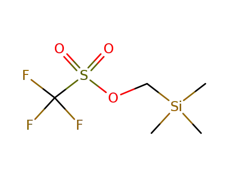 Molecular Structure of 64035-64-9 ((Trimethylsilyl)methyl trifluoromethanesulfonate)