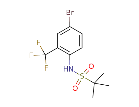 N-(4-bromo-2-(trifluoromethyl)phenyl)-2-methylpropane-2-sulfonamide