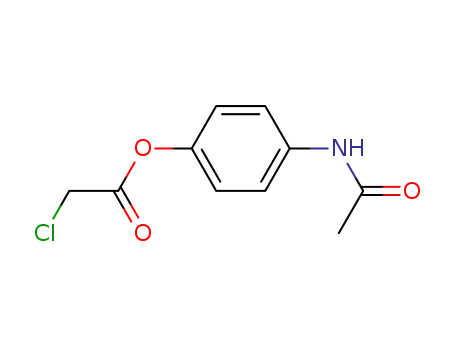 Molecular Structure of 17321-63-0 (4-(Acetylamino)phenyl chloroacetate)