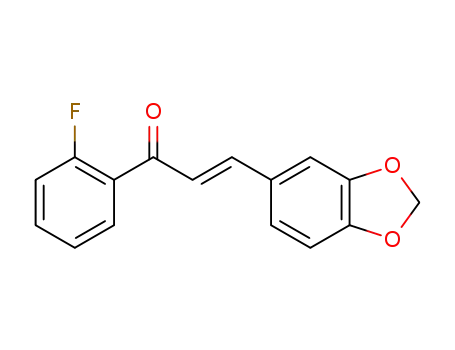 (E)-3-(benzo[d][1,3]dioxol-5-yl)-1-(2-fluorophenyl)prop-2-en-1-one