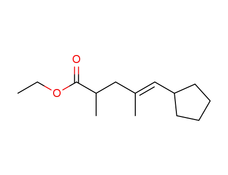 (E)-ethyl 5-cyclopentyl-2,4-dimethylpent-4-enoate