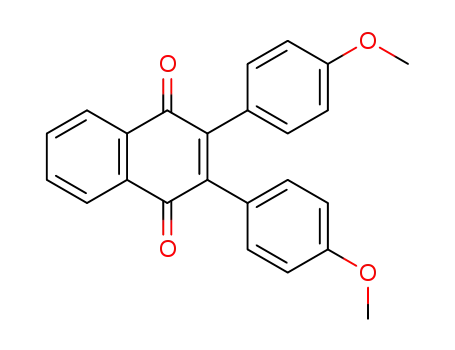 Molecular Structure of 50982-55-3 (1,4-Naphthalenedione, 2,3-bis(4-methoxyphenyl)-)