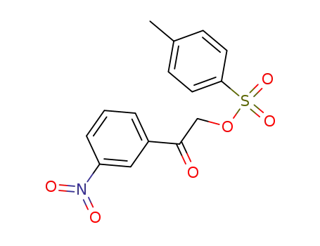 Molecular Structure of 92554-40-0 (Ethanone, 2-[[(4-methylphenyl)sulfonyl]oxy]-1-(3-nitrophenyl)-)