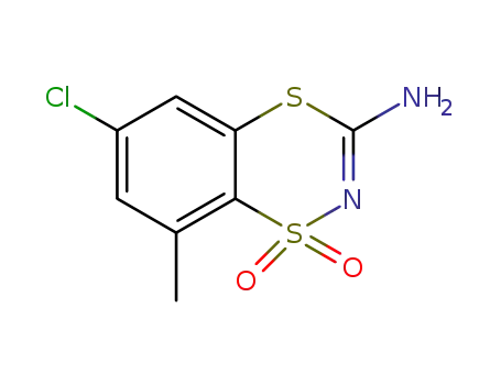3-amino-6-chloro-8-methyl-1,4,2-benzodithiazine-1,1-dioxide