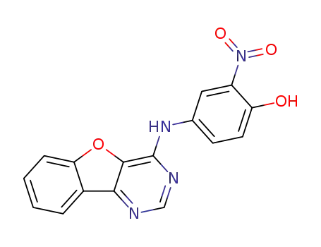 4-(benzofuro[3,2-d]pyrimidin-4-ylamino)-2-nitrophenol